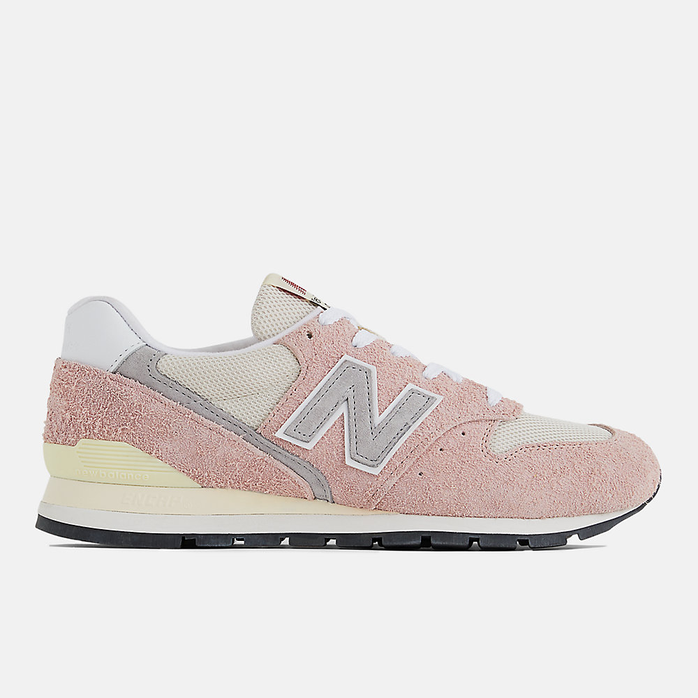 New Balance Made in USA 996 Shoes Pink Haze with Silver